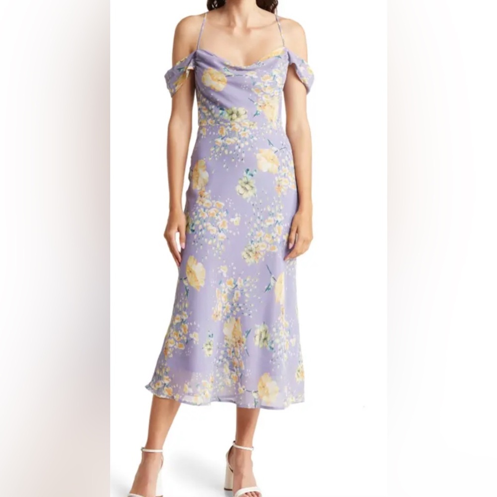 Lush Lavender Floral Maxi Dress